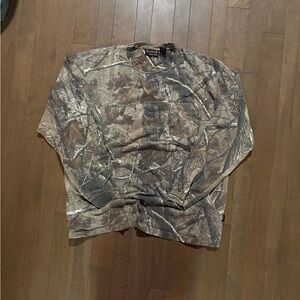 Guide Gear Men's Long Sleeve Camouflage Tee - Brown/Green